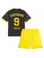 Otroški Nogometna dresi replika Borussia Dortmund Sebastien Haller #9 Gostujoči 2023-24 Kratek rokav (+ hlače)